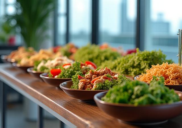 Professionelles Business-Lunch Buffet